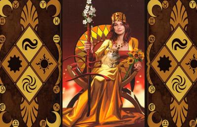 Стихия огня — Королева Жезлов Таро значение карты при гаданиях Королева жезлов таро тота значение